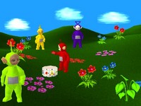 une photo d'Ã©cran de Teletubbies sur Sony Playstation